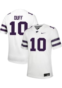 Dillon Duff  Nike K-State Wildcats White Football NIL Road Football Jersey