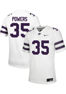 Gabe Powers  Nike K-State Wildcats White Football NIL Road Football Jersey