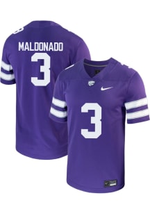 Gunner Maldonado  Nike K-State Wildcats Purple Football NIL Home Football Jersey