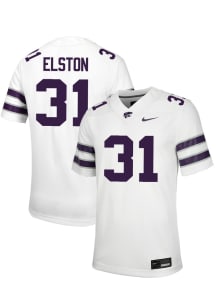 Monterrio Elston  Nike K-State Wildcats White Football NIL Road Football Jersey