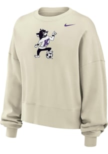 Nike K-State Wildcats Womens White Varsity Soccer Crew Sweatshirt
