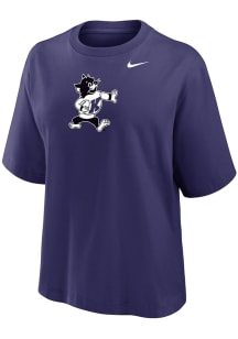 Nike K-State Wildcats Womens Purple Varsity Football Short Sleeve T-Shirt