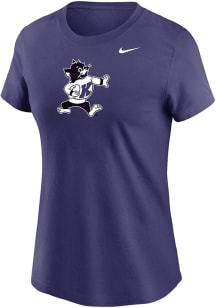 Nike K-State Wildcats Womens Purple Varsity Football Short Sleeve T-Shirt