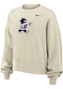 Nike K-State Wildcats Womens White Varsity Football Crew Sweatshirt