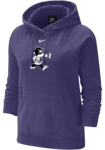 Nike K-State Wildcats Womens Purple Varsity Football Hooded Sweatshirt