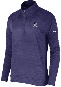 Nike K-State Wildcats Womens Purple Varsity Football Qtr Zip Pullover