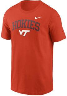 Nike Virginia Tech Hokies Orange Core Short Sleeve T Shirt