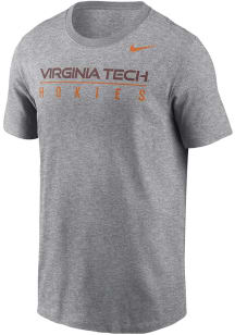 Nike Virginia Tech Hokies Grey Core Short Sleeve T Shirt