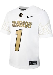 Nike Colorado Buffaloes Youth White Sideline Replica Football Jersey