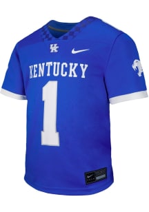 Nike Kentucky Wildcats Boys Blue Sideline Replica Football Jersey