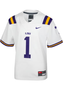 Nike LSU Tigers Toddler White Sideline Replica Football Jersey