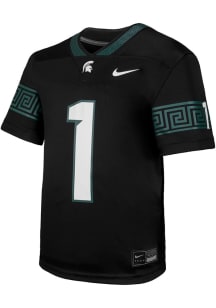 Nike Michigan State Spartans Youth Black Sideline Replica Football Jersey