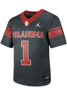Nike Oklahoma Sooners Boys Black Sideline Replica Football Jersey