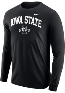 Nike Iowa State Cyclones Black Primary Logo Cotton Long Sleeve T Shirt