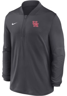 Nike Houston Cougars Mens Anthracite 0 Sideline Medium Weight Long Sleeve Qtr Zip Pullover