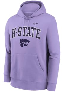 Nike K-State Wildcats Mens Lavender 0 Twill Club Long Sleeve Hoodie