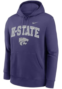 Nike K-State Wildcats Mens Purple 0 Twill Club Long Sleeve Hoodie