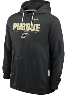 Nike Purdue Boilermakers Mens Black 0 Sideline Pullover Long Sleeve Hoodie