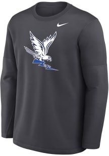 Nike Air Force Falcons Mens Anthracite 0 Sideline Coach Long Sleeve Sweatshirt