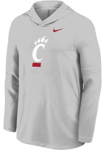 Nike Cincinnati Bearcats Mens Grey Sideline Lightweight Long Sleeve Lightweight Hoodie
