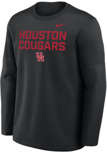 Nike Houston Cougars Mens Black 0 Sideline Coach Long Sleeve Sweatshirt