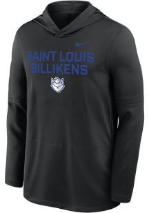 Nike Saint Louis Billikens Mens Black Sideline Lightweight Long Sleeve Lightweight Hoodie