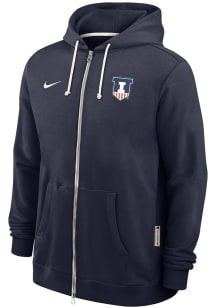 Nike Illinois Fighting Illini Mens Navy Blue 0 Sideline Long Sleeve Full Zip Jacket