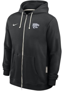 Nike K-State Wildcats Mens Black 0 Sideline Long Sleeve Full Zip Jacket