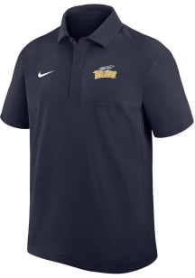 Nike Toledo Rockets Mens Navy Blue 0 Sideline Woven Short Sleeve Polo
