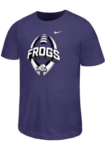 Nike TCU Horned Frogs Youth Purple B Team Football Legend Short Sleeve T-Shirt