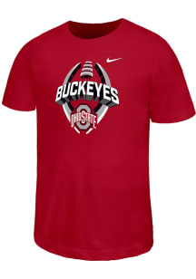 Nike Ohio State Buckeyes Youth Red B Team Football Legend Short Sleeve T-Shirt