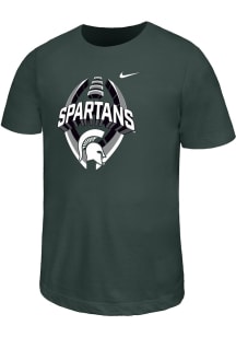 Nike Michigan State Spartans Youth Green B Team Football Legend Short Sleeve T-Shirt