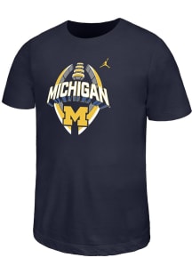 Nike Michigan Wolverines Youth Blue B Team Football Legend Short Sleeve T-Shirt