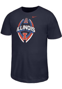 Nike Illinois Fighting Illini Youth Navy Blue B Team Football Legend Short Sleeve T-Shirt