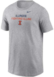 Nike Illinois Fighting Illini Youth Grey Legend Short Sleeve T-Shirt