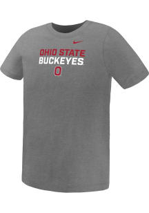 Nike Ohio State Buckeyes Boys Grey Legend Short Sleeve T-Shirt