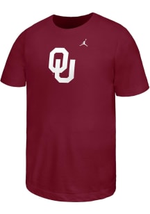 Nike Oklahoma Sooners Youth Cardinal Primary Logo Short Sleeve T-Shirt