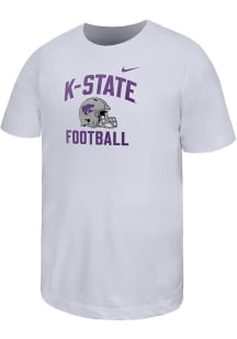 Nike K-State Wildcats Youth White Football Short Sleeve T-Shirt
