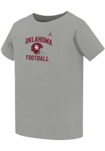 Nike Oklahoma Sooners Toddler Grey Football Short Sleeve T-Shirt