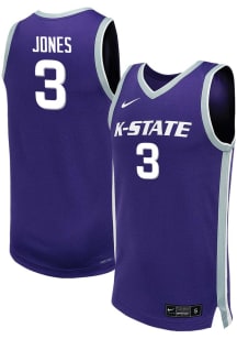 Cj Jones  Nike K-State Wildcats Purple NIL Game Jersey
