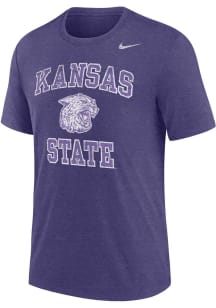 Nike K-State Wildcats Purple Throwback Short Sleeve Fashion T Shirt