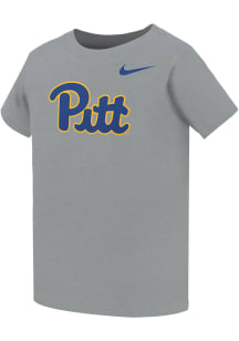 Nike Pitt Panthers Toddler Grey Primary Logo Short Sleeve T-Shirt