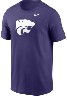 Nike K-State Wildcats Purple Logo Short Sleeve T Shirt