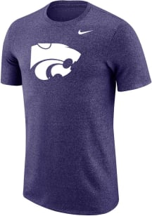 Nike K-State Wildcats Purple Marled Short Sleeve T Shirt