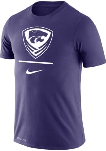 Nike K-State Wildcats Purple Soccer Logo Short Sleeve T Shirt