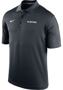 Nike K-State Wildcats Mens Black Varsity Short Sleeve Polo
