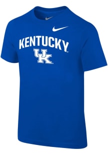 Nike Kentucky Wildcats Boys Blue Arch Mascot Short Sleeve T-Shirt