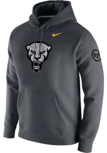 Nike Pitt Panthers Mens Anthracite Forged The Future Club Fleece Long Sleeve Hoodie