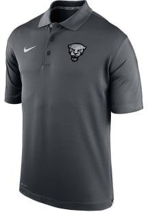 Nike Pitt Panthers Mens Anthracite Forged The Future Varsity Polo Short Sleeve Polo