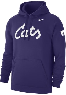 Nike K-State Wildcats Mens Purple 2019 Football Club Fleece Long Sleeve Hoodie